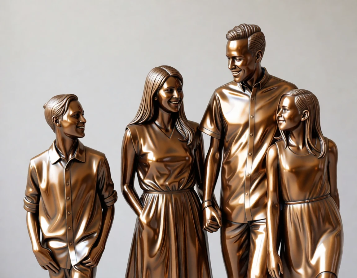Bronze Sculpture generated by PortraitArt