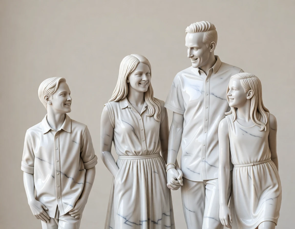 Marble Sculpture generated by PortraitArt