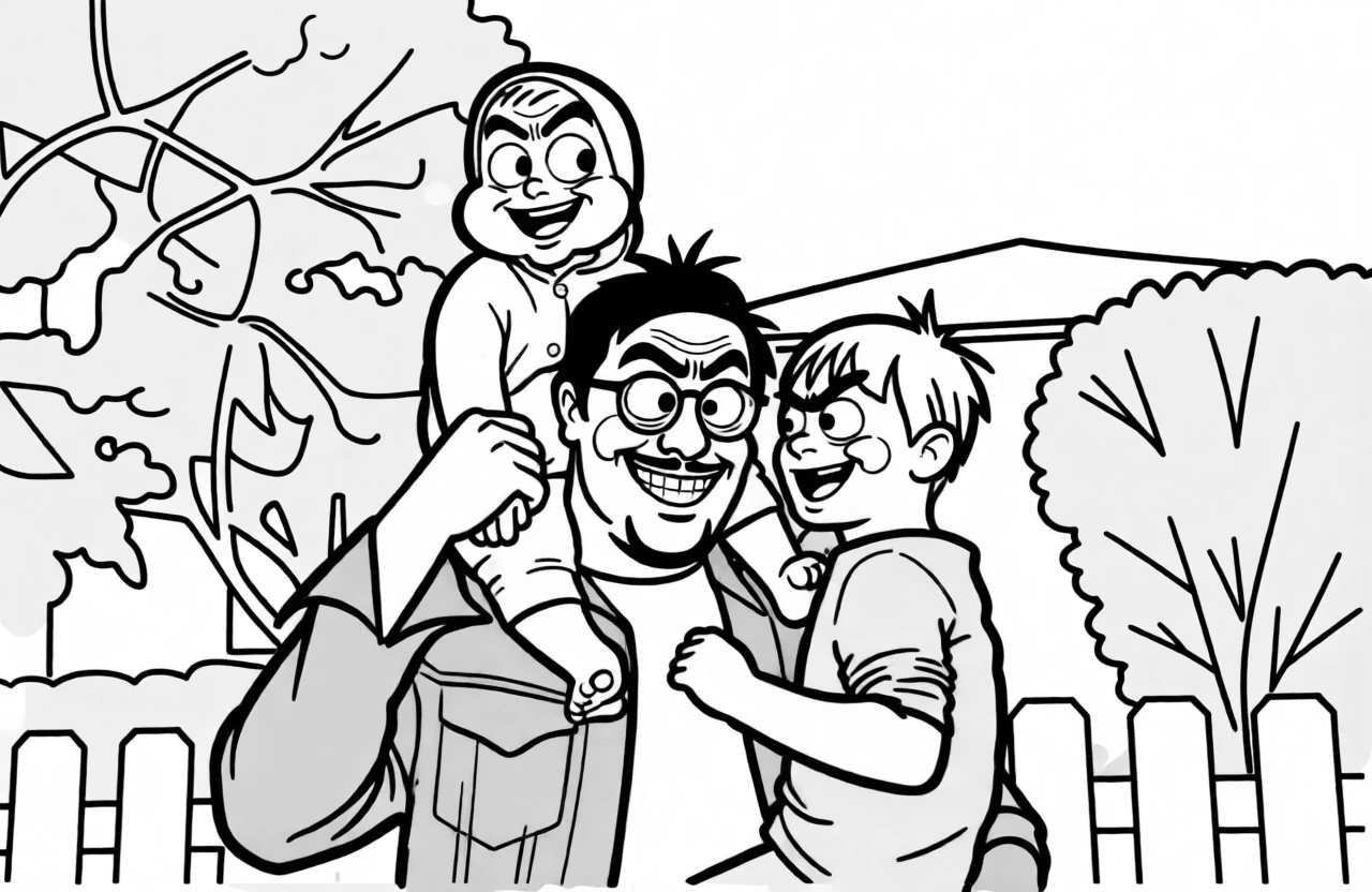 Caricature Lineart generated by PortraitArt