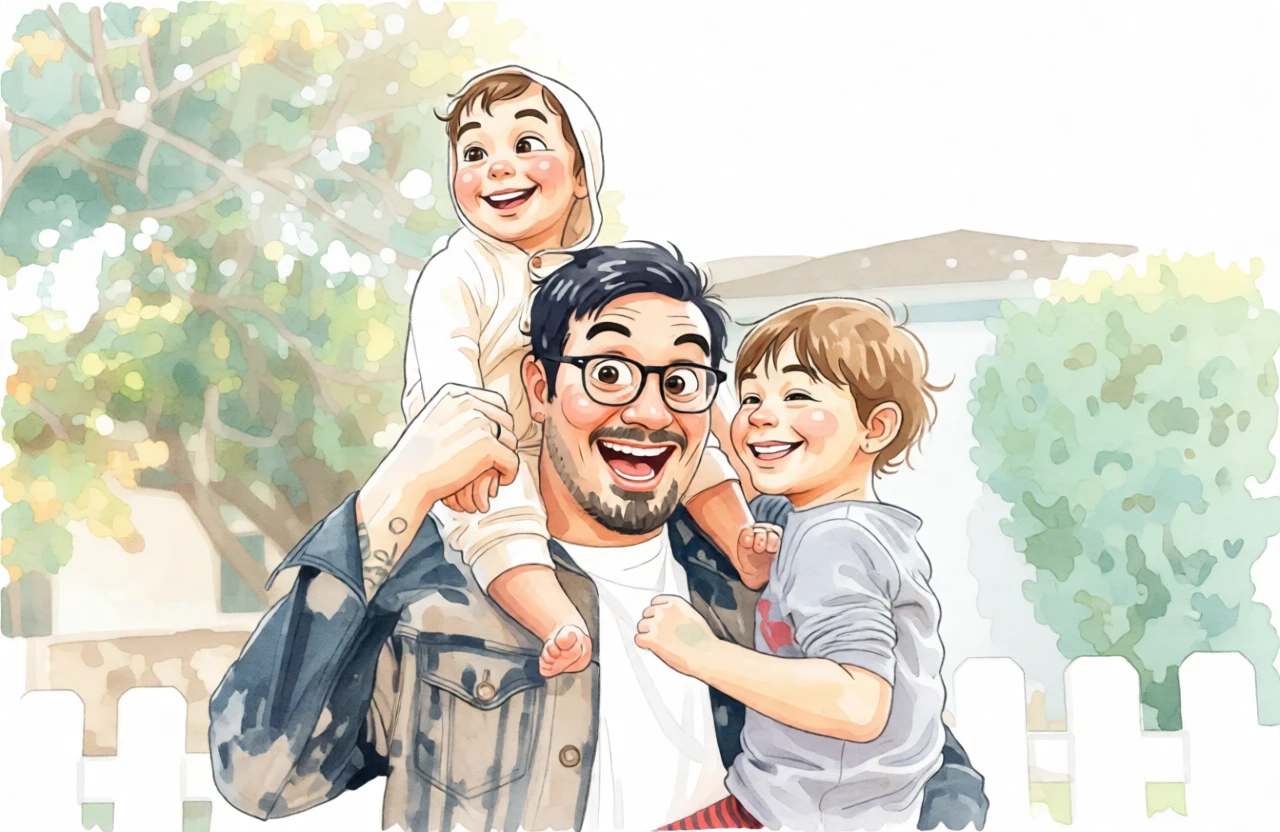 Caricature Watercolor generated by PortraitArt