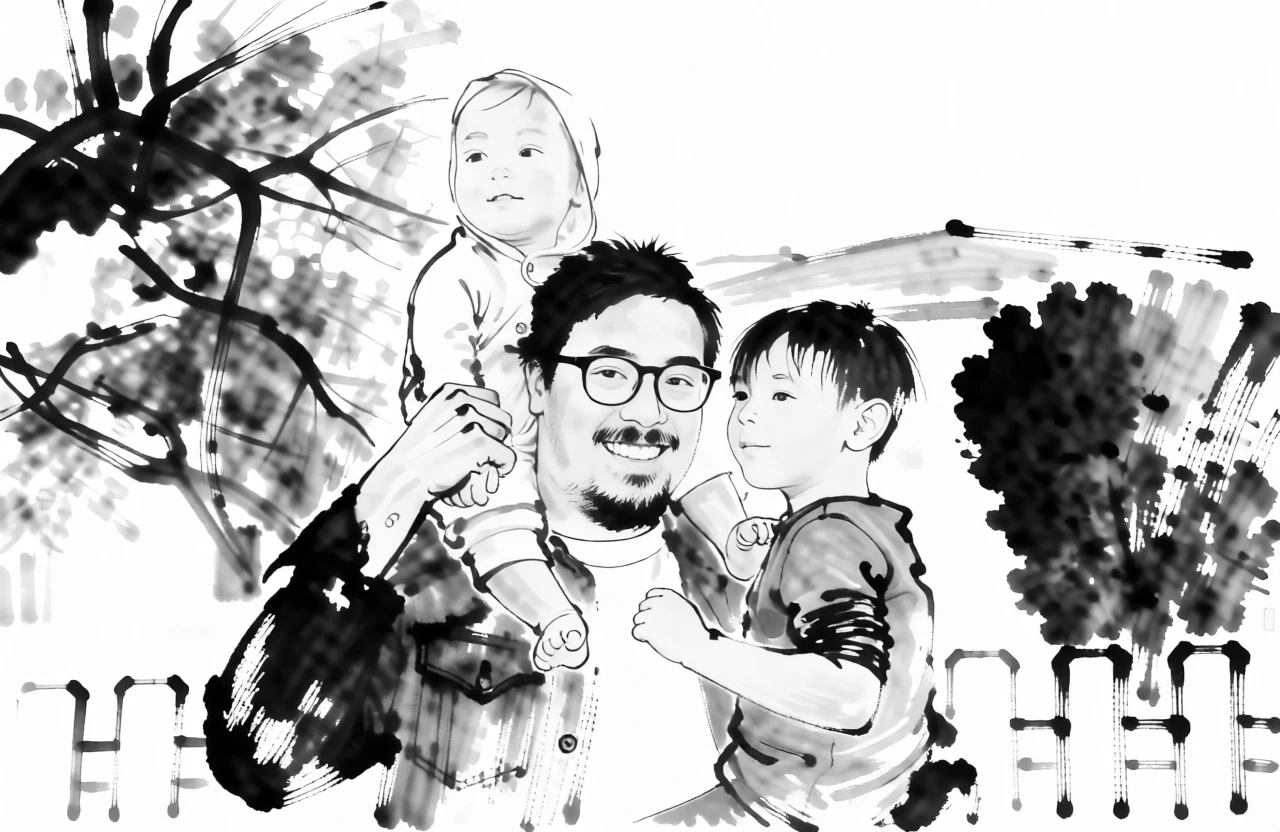 BW Ink Painting (Chinese) generated by PortraitArt