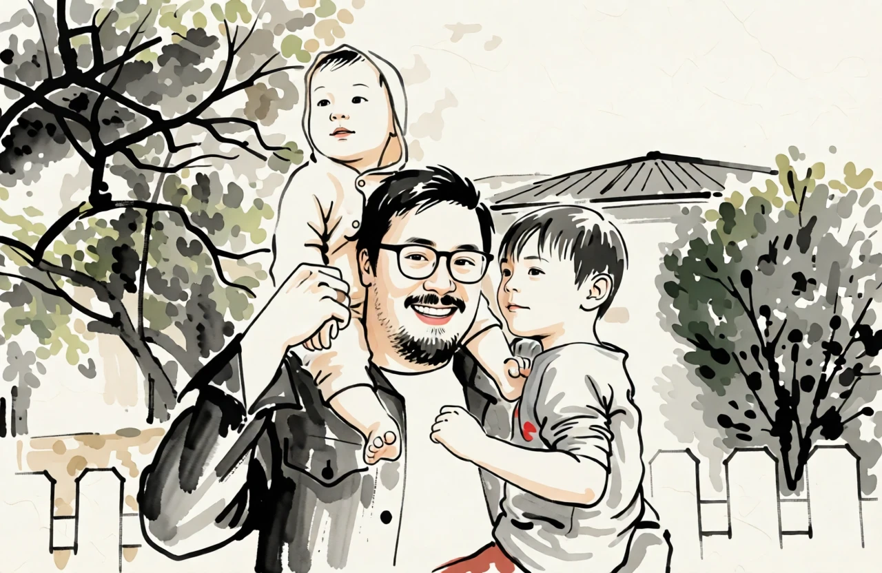 Sumi-e (Japanese) generated by PortraitArt