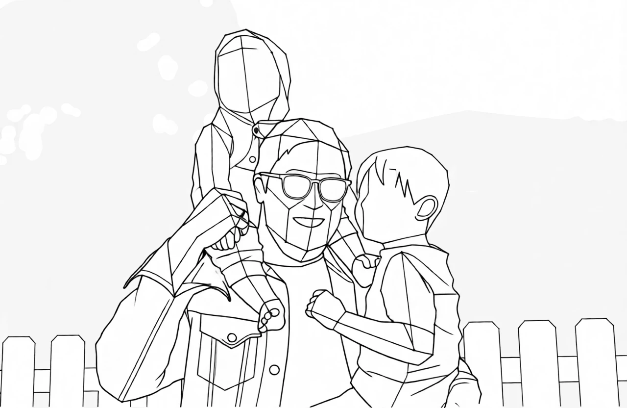 Polygon Lineart generated by PortraitArt