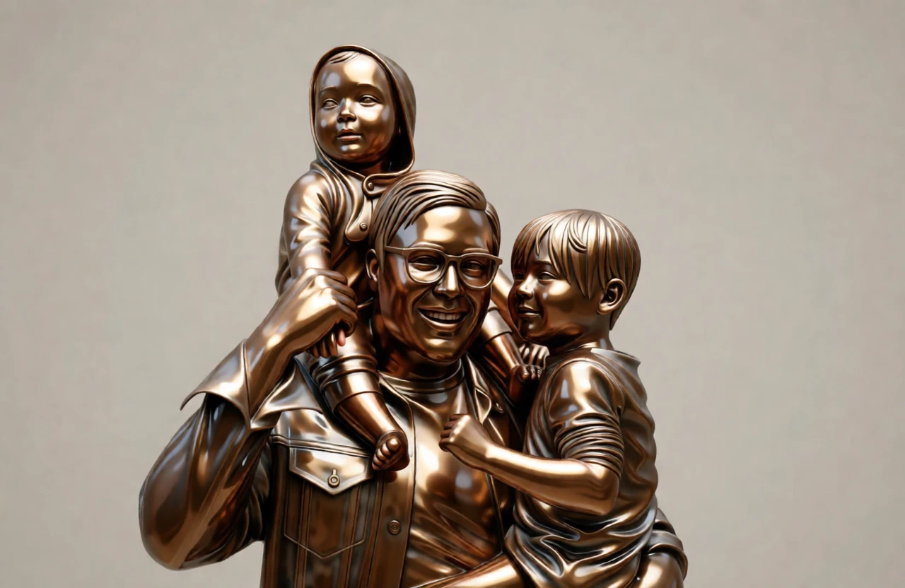 Bronze Sculpture generated by PortraitArt