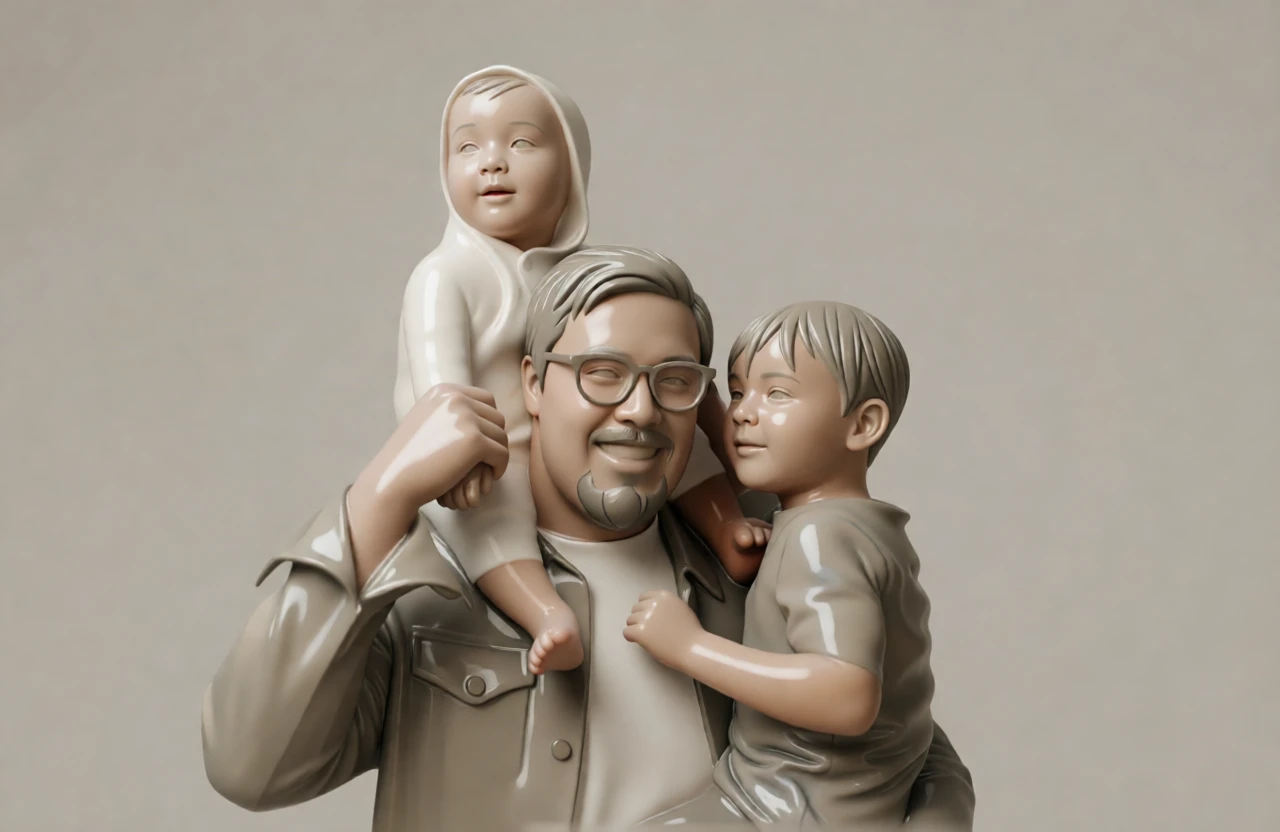 Ceramic Sculpture generated by PortraitArt