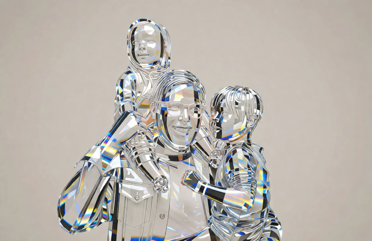 Crystal Sculpture generated by PortraitArt