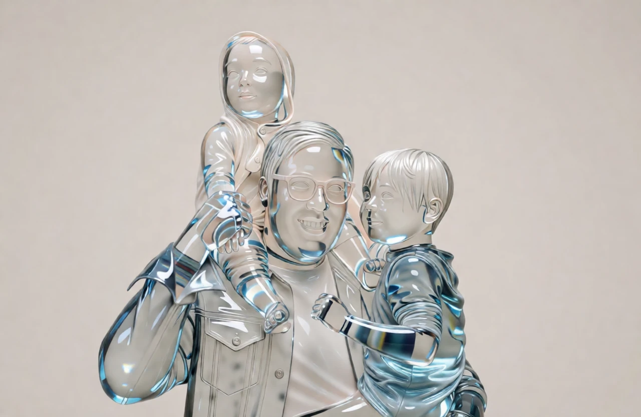 Glass Sculpture generated by PortraitArt