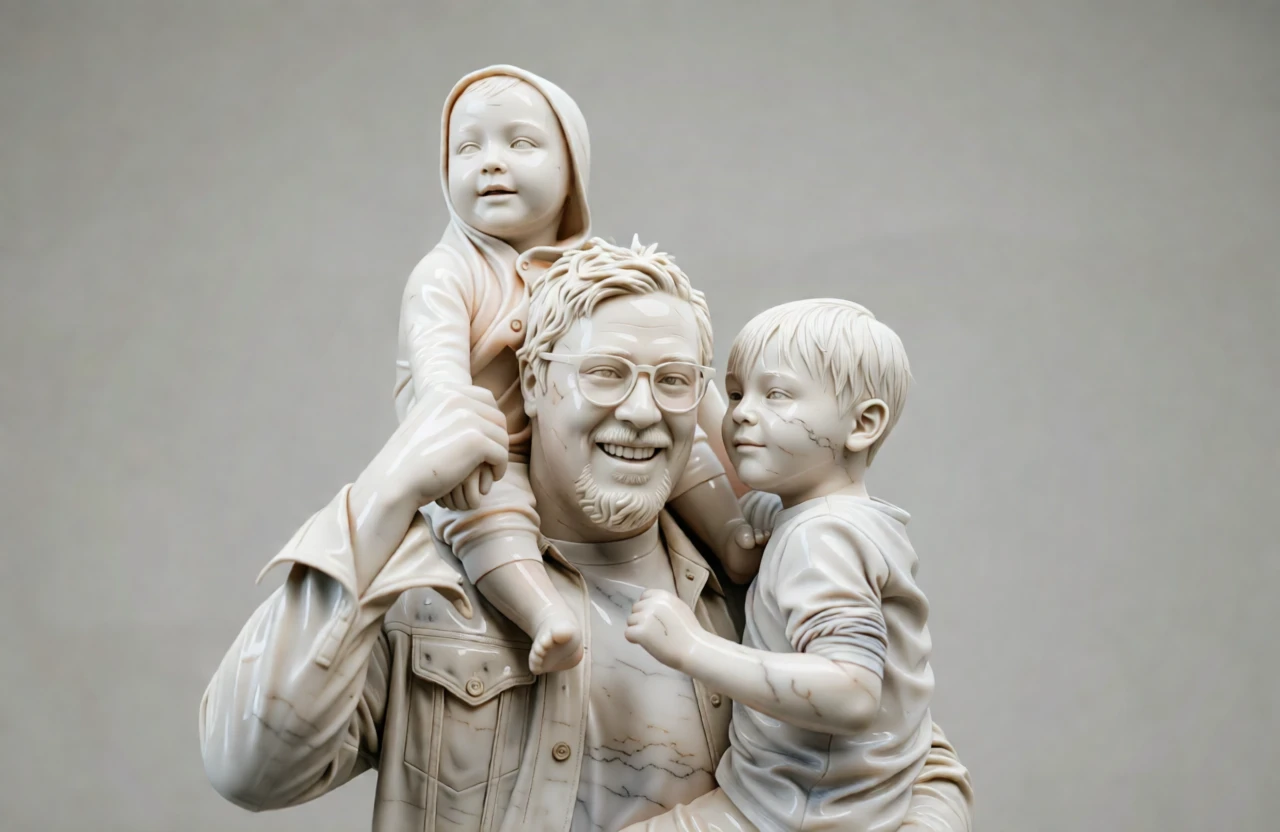 Marble Sculpture generated by PortraitArt