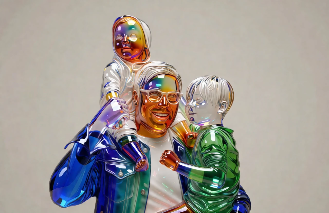 Murano Glass Sculpture generated by PortraitArt