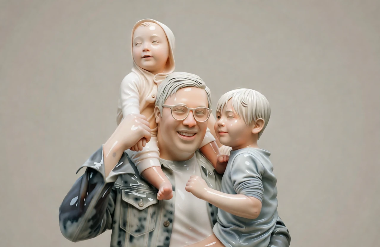 Porcelain Sculpture generated by PortraitArt