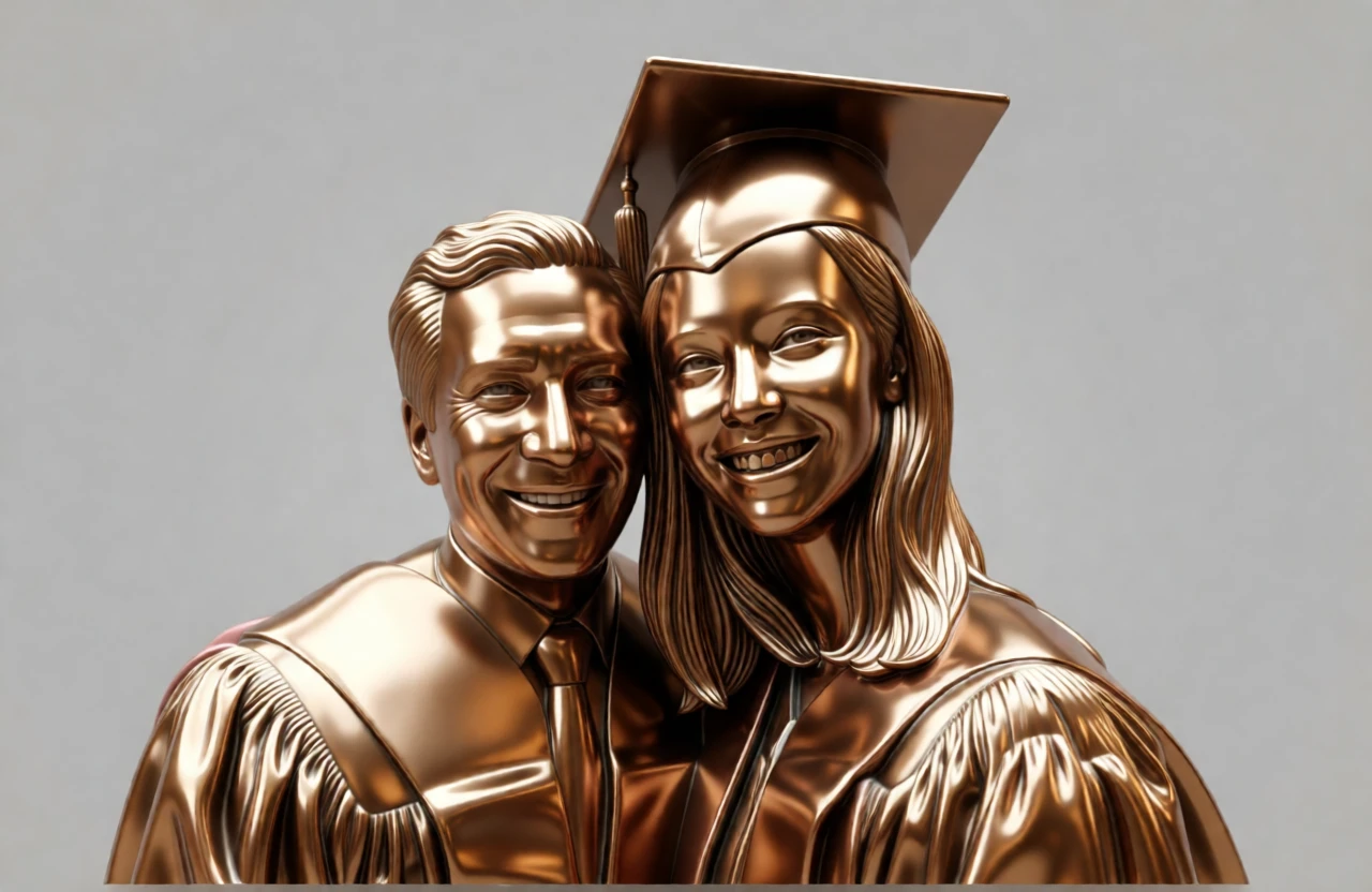 Bronze Sculpture generated by PortraitArt