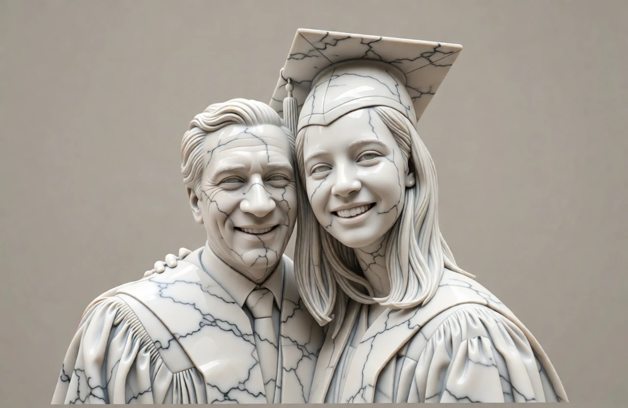 Marble Sculpture generated by PortraitArt