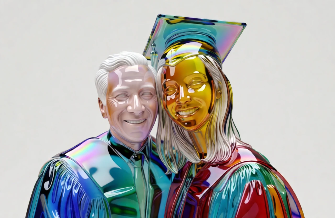 Murano Glass Sculpture generated by PortraitArt