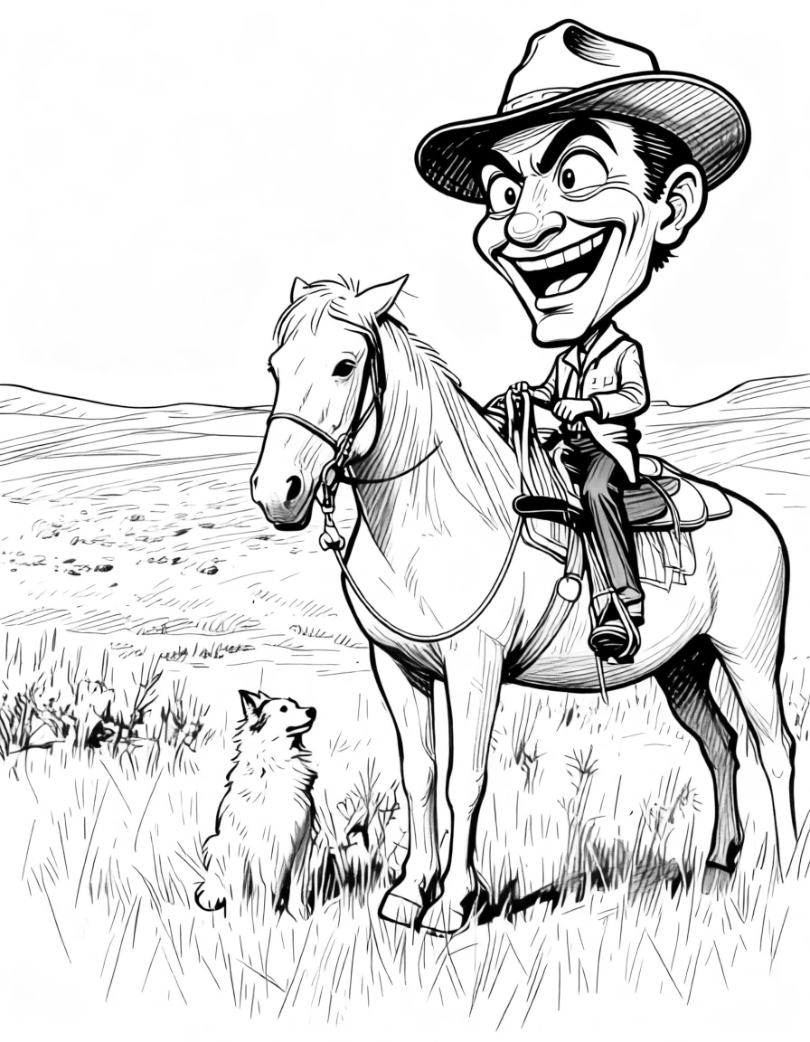 Caricature Drawing generated by PortraitArt