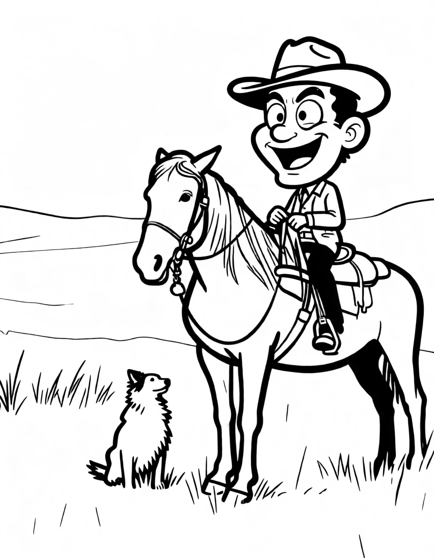 Caricature Lineart generated by PortraitArt