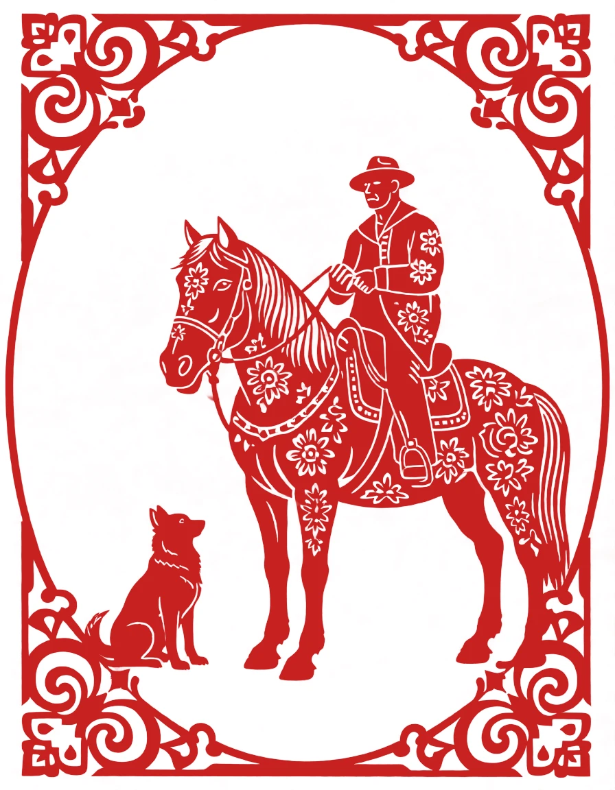 Paper Cutting (Chinese) generated by PortraitArt