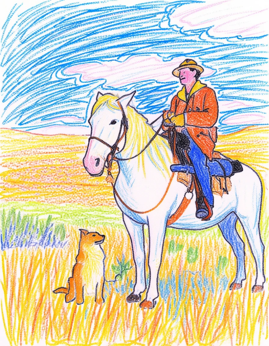 Crayon Drawing generated by PortraitArt