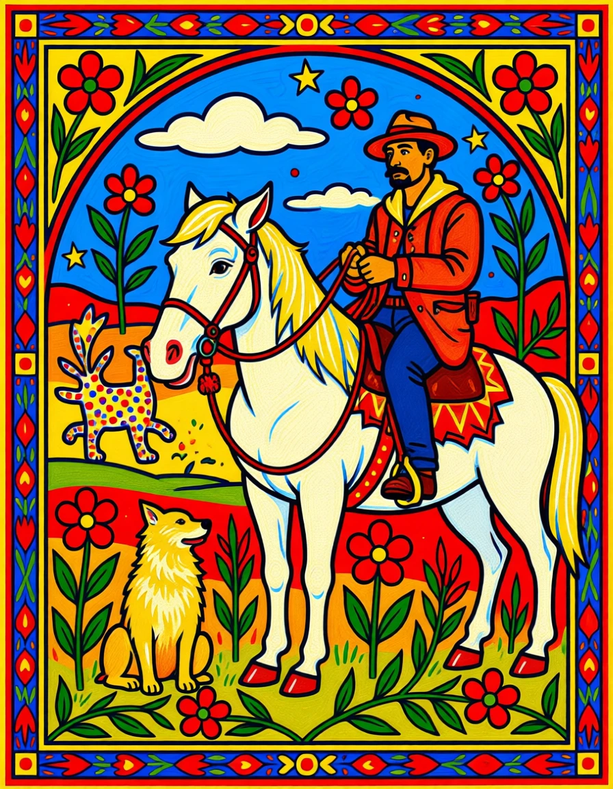 Madhubani (Indian) generated by PortraitArt