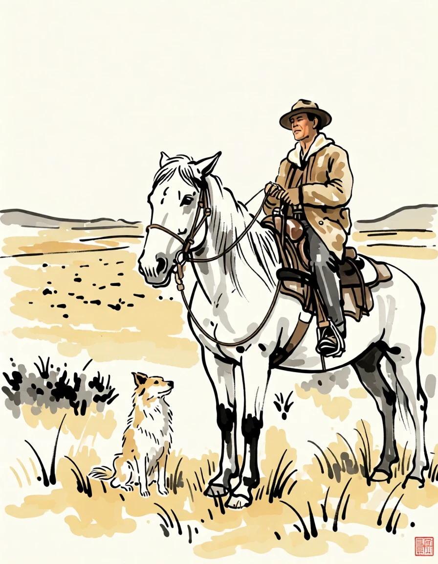 Sumi-e (Japanese) generated by PortraitArt