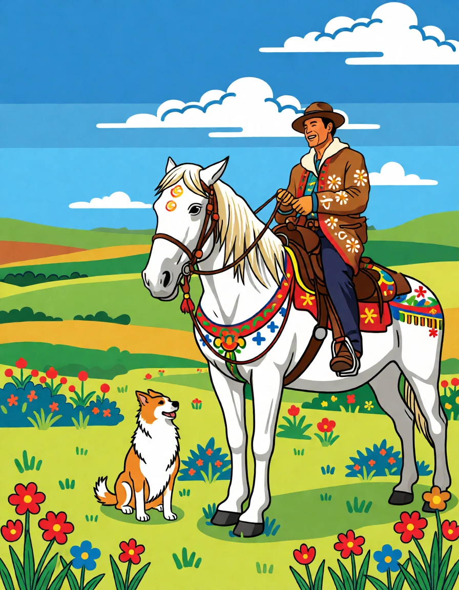 Minhwa Art (Korean) generated by PortraitArt