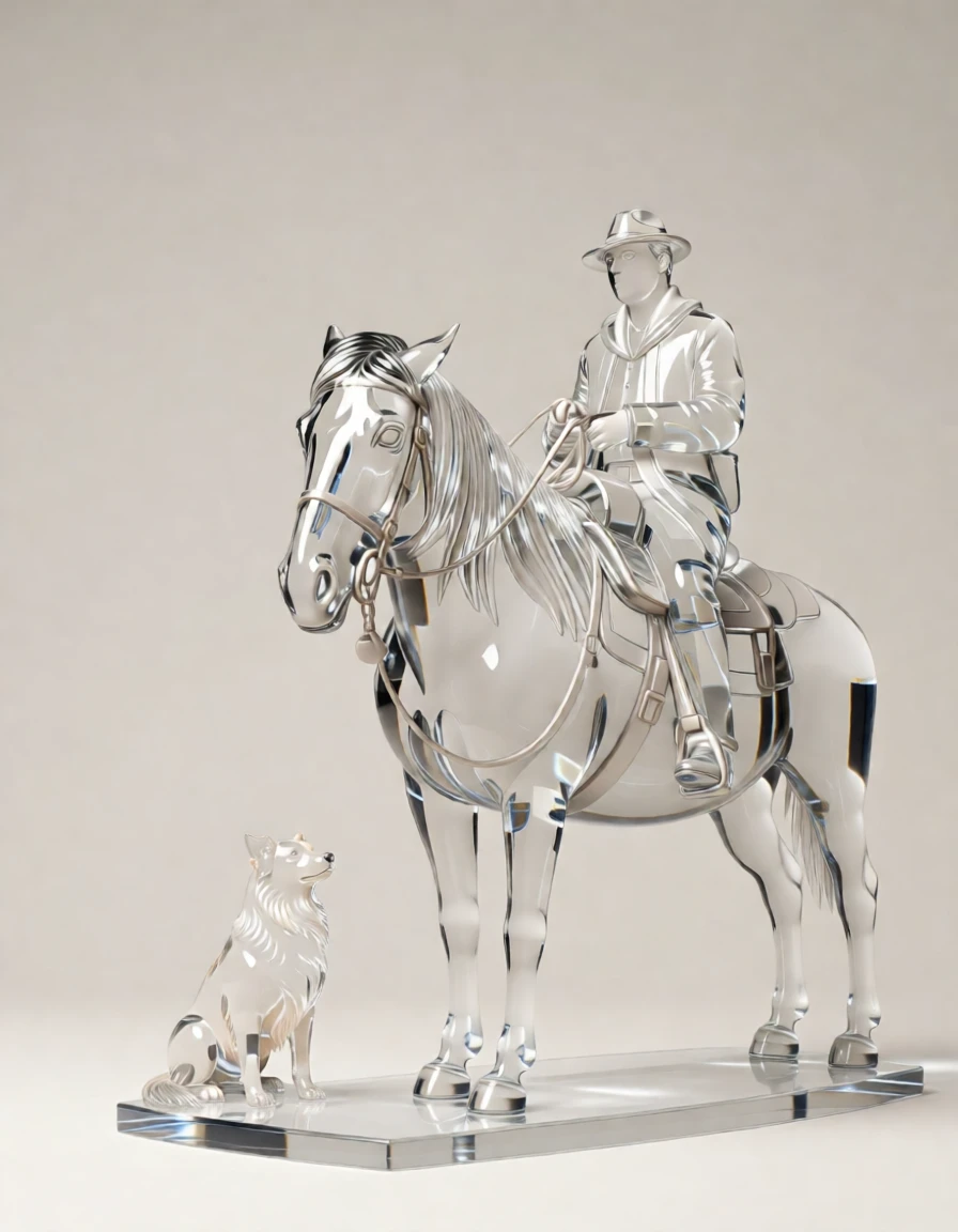 Glass Sculpture generated by PortraitArt