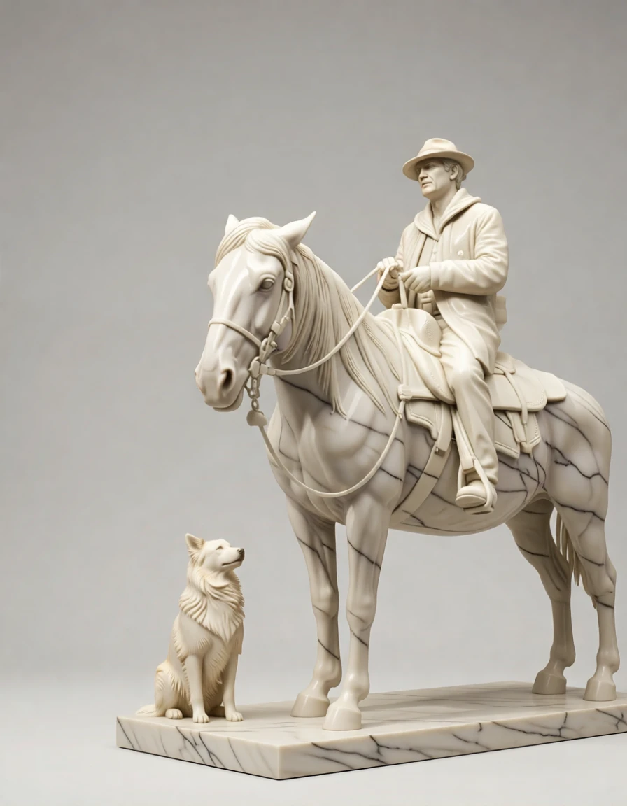 Marble Sculpture generated by PortraitArt