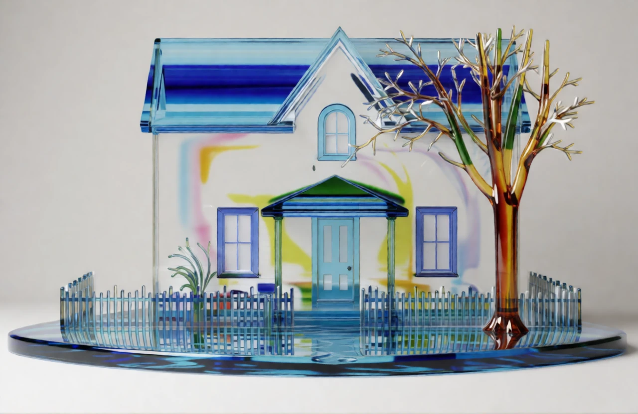 Murano Glass Sculpture generated by PortraitArt