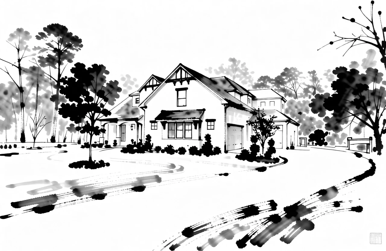 BW Ink Painting (Chinese) generated by PortraitArt