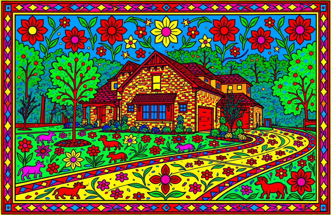 Madhubani (Indian) generated by PortraitArt