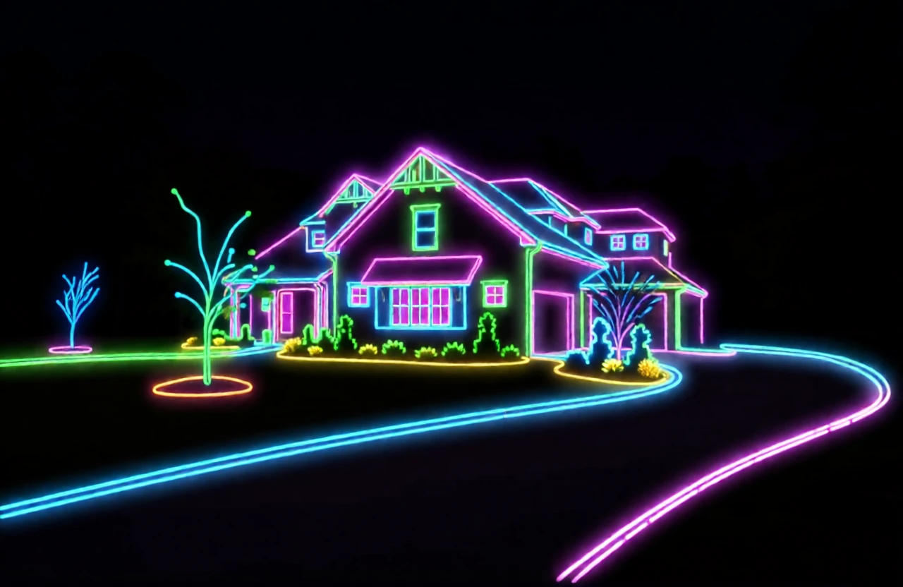 Neon Light generated by PortraitArt