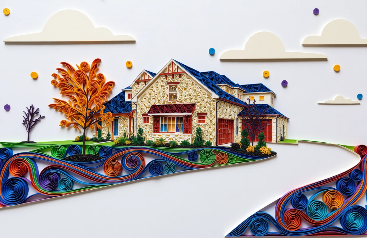 Quilling Art generated by PortraitArt