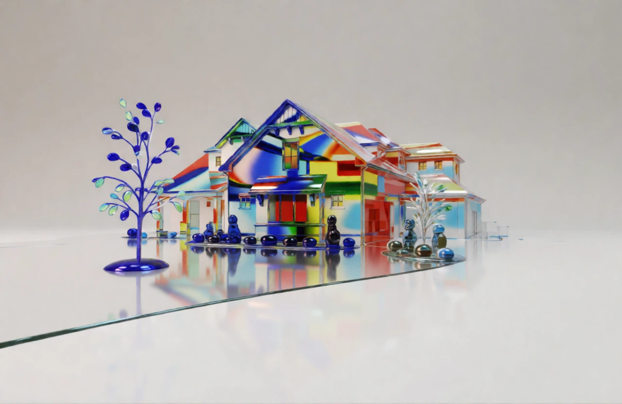 Murano Glass Sculpture generated by PortraitArt