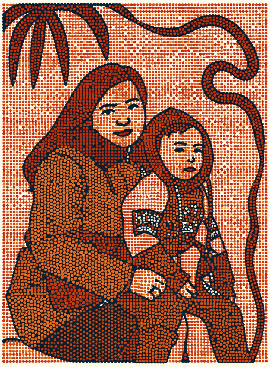 Dot Painting (Aboriginal) generated by PortraitArt