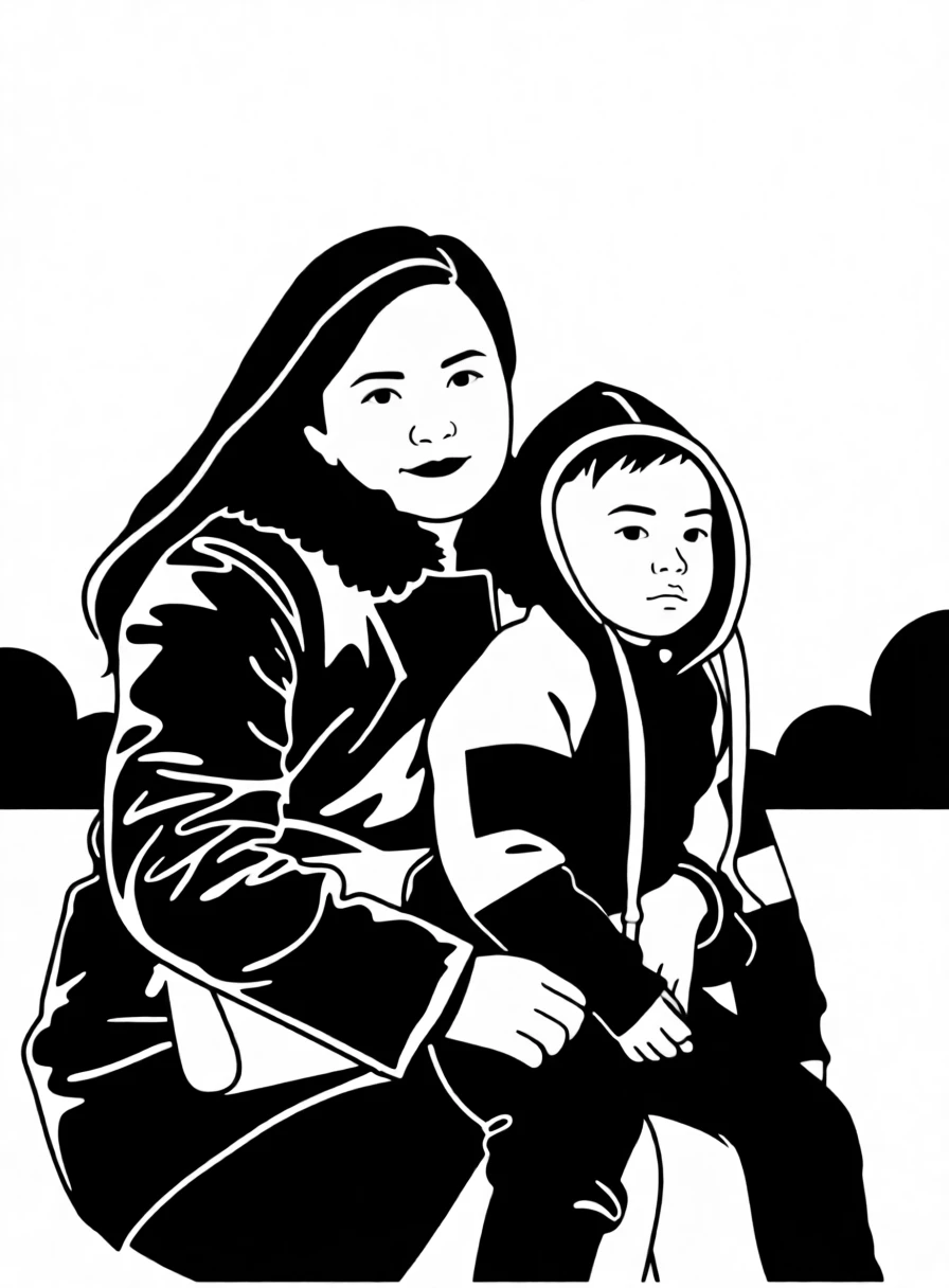 Black & White generated by PortraitArt