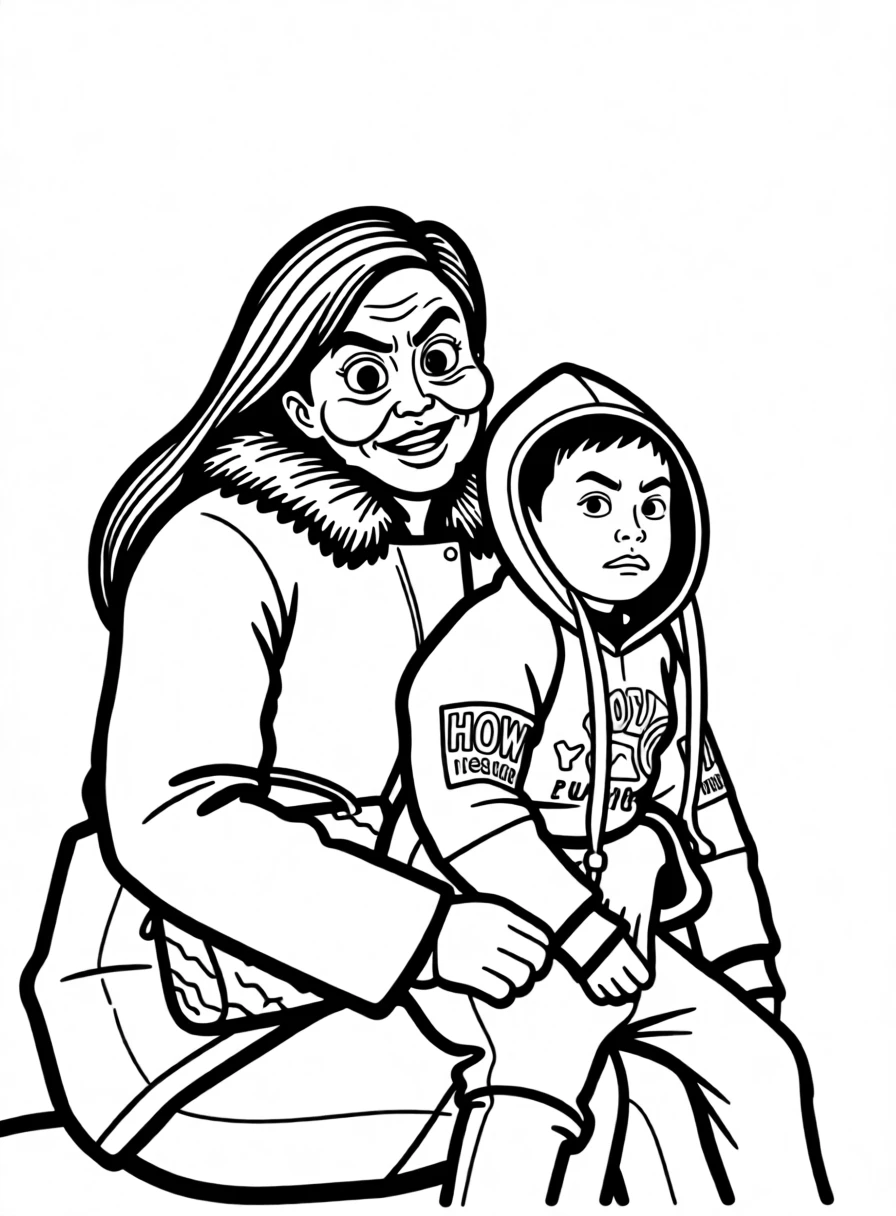 Caricature Lineart generated by PortraitArt