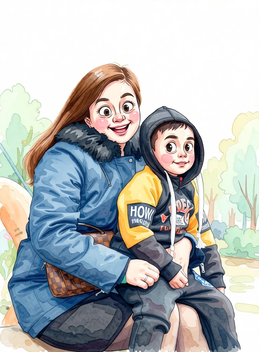 Karikatur-Aquarell von PortraitArt erstellt