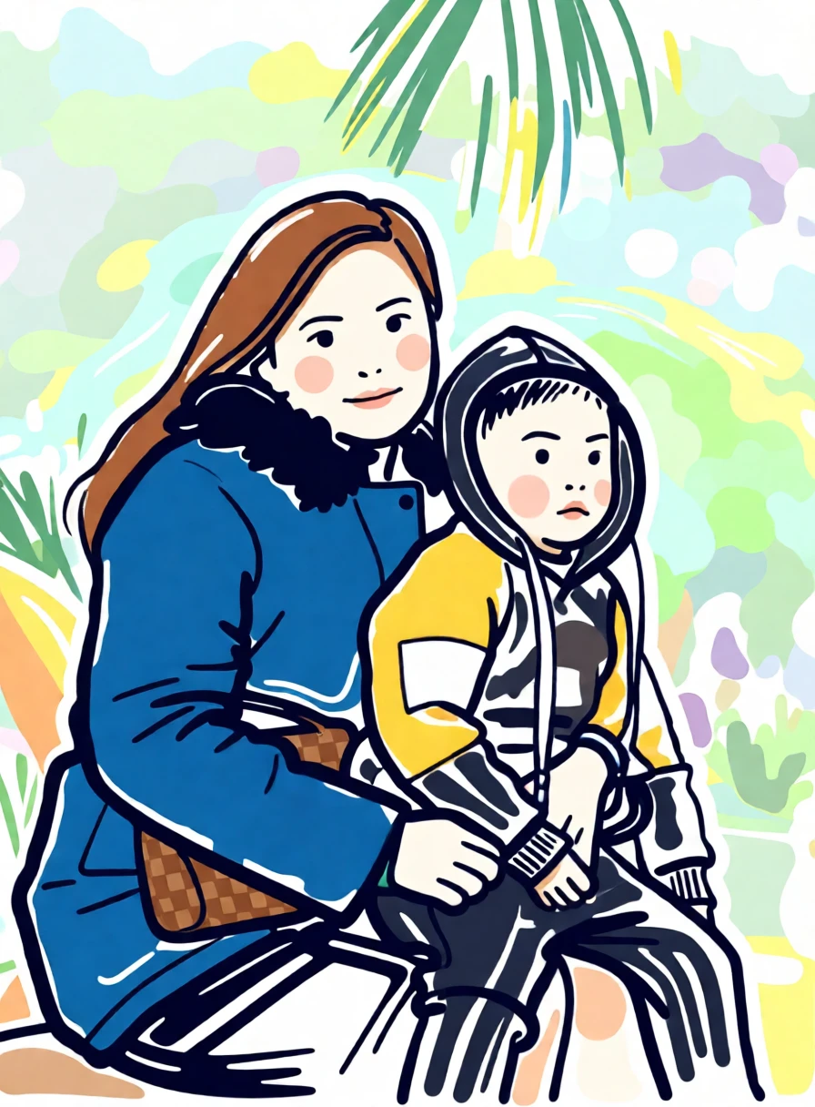 Bold Line Illustration generated by PortraitArt