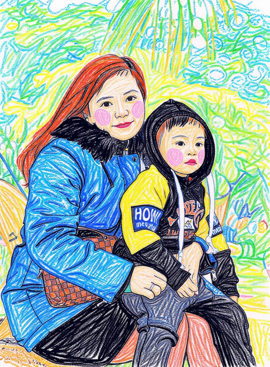 Crayon Drawing generated by PortraitArt