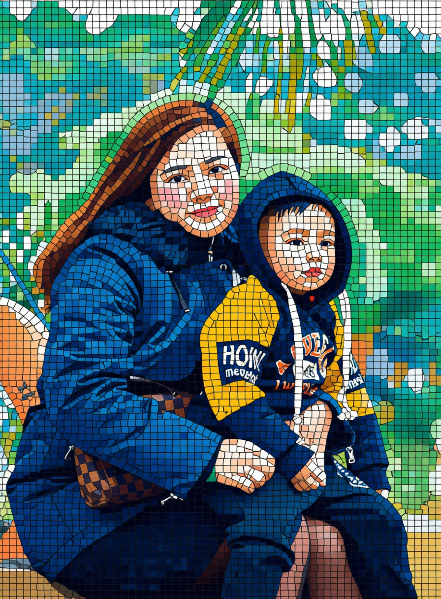 Mosaic Art generated by PortraitArt