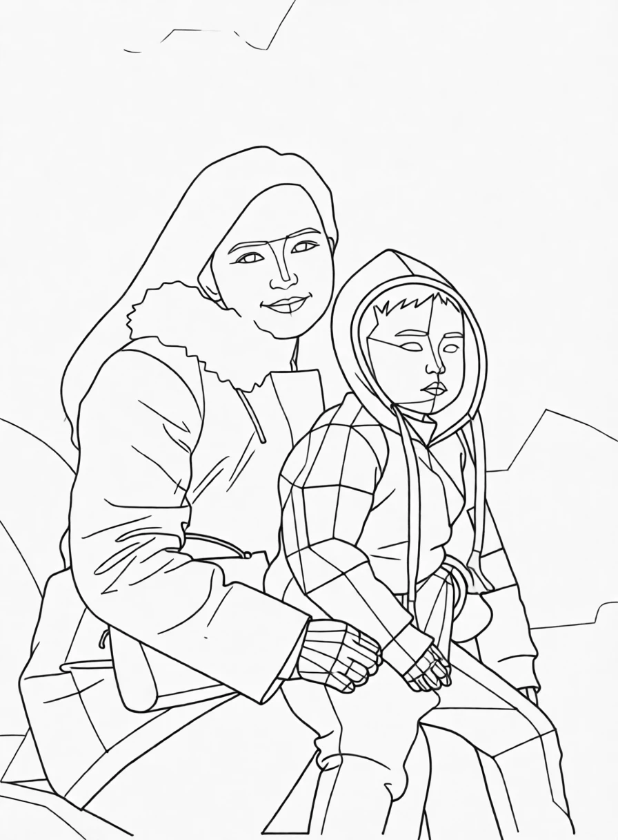 Polygon Lineart generated by PortraitArt