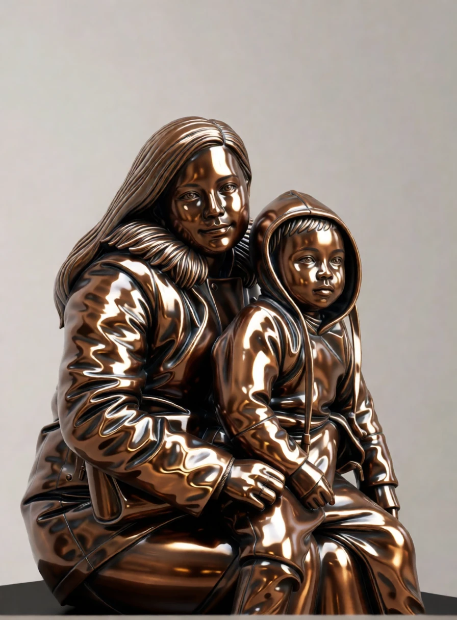 Bronze Sculpture generated by PortraitArt