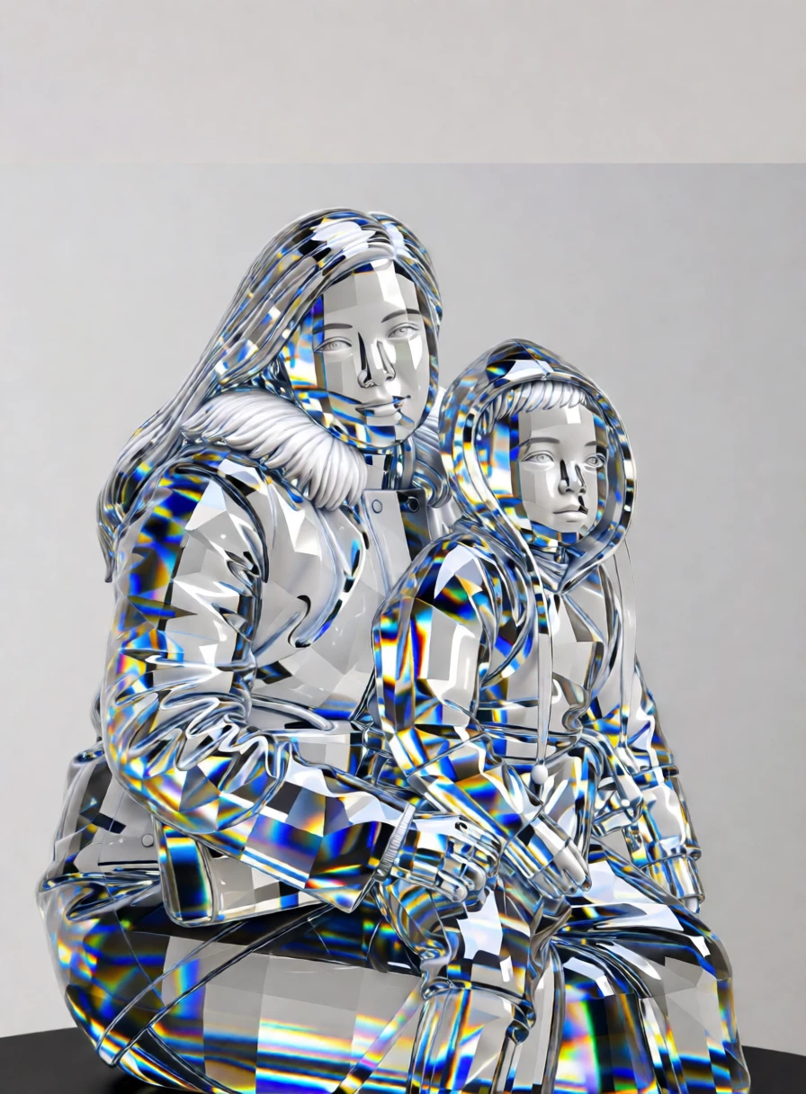 Crystal Sculpture generated by PortraitArt