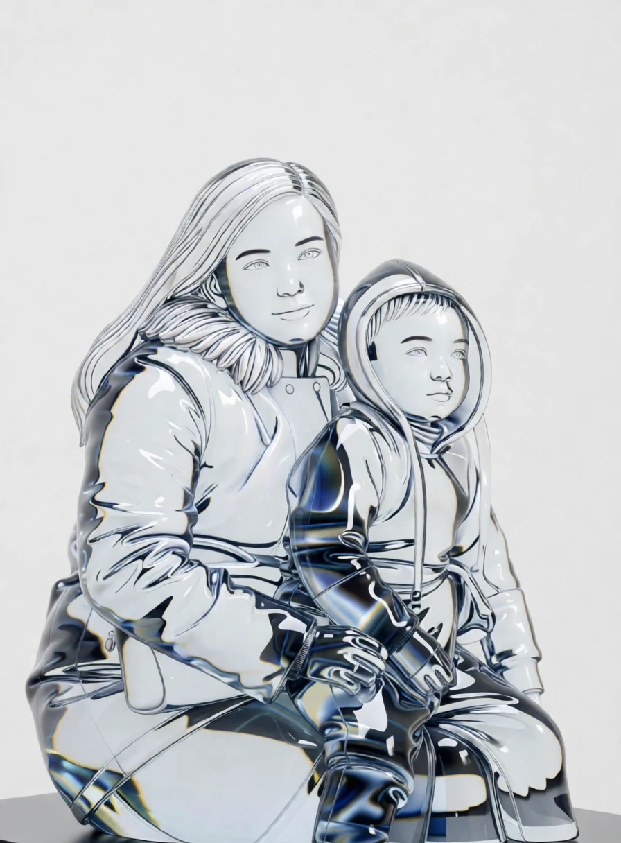 Glass Sculpture generated by PortraitArt