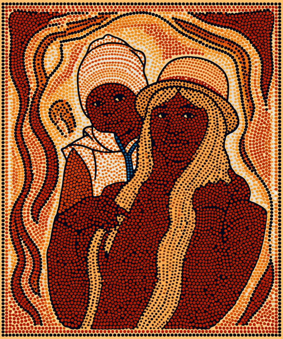Dot Painting (Aboriginal) generated by PortraitArt