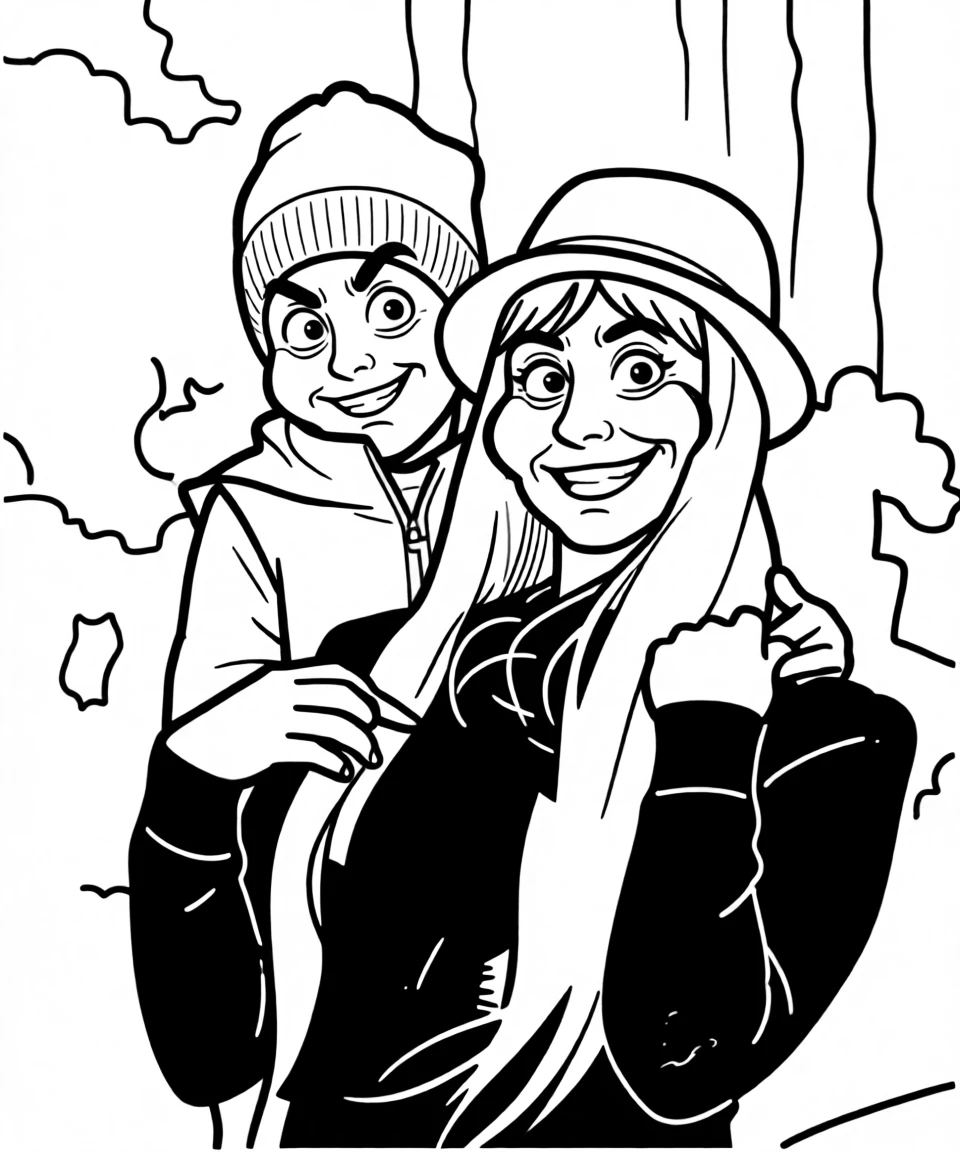 Caricature Lineart generated by PortraitArt