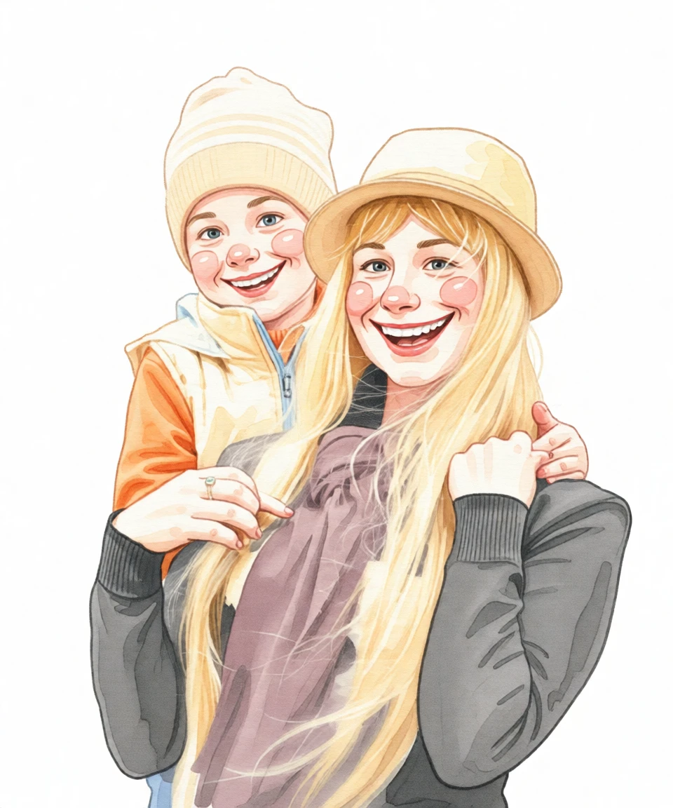 Caricature Watercolor generated by PortraitArt