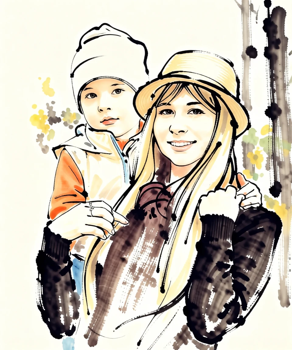 Color Ink Painting (Chinese) generated by PortraitArt