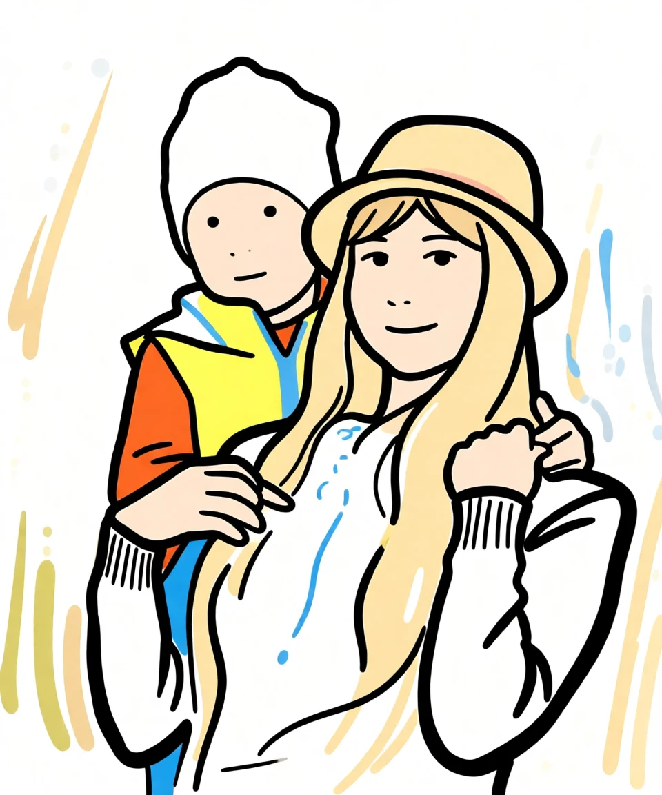 Bold Line Illustration generated by PortraitArt