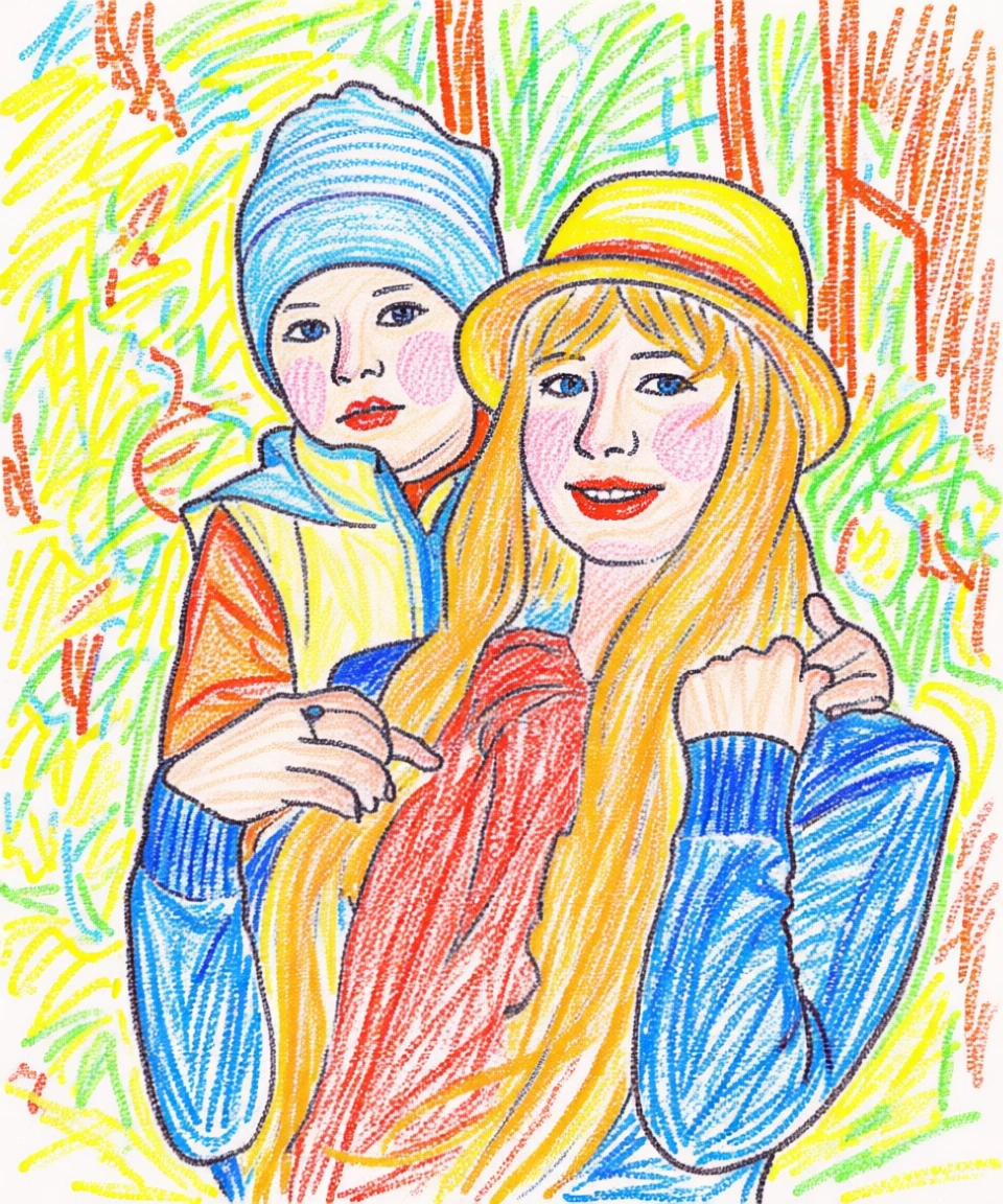 Crayon Drawing generated by PortraitArt