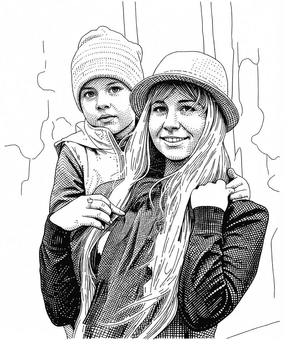 Cross-Hatching Sketch generated by PortraitArt